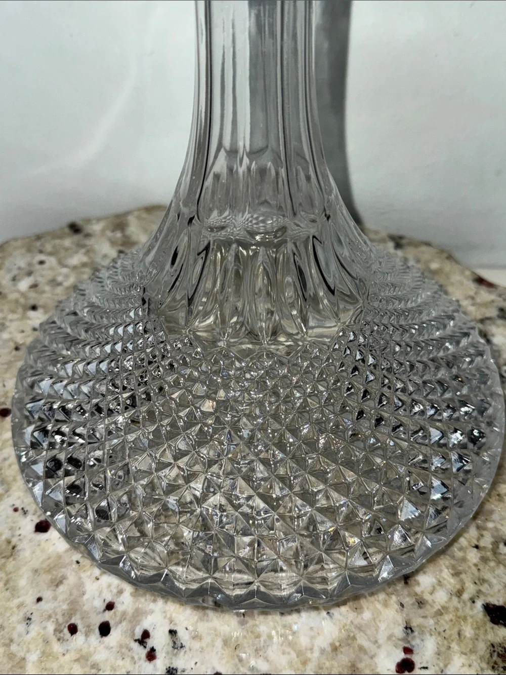 Antique Fine Quality Cut Crystal Lead Ships Decanter 1920s England